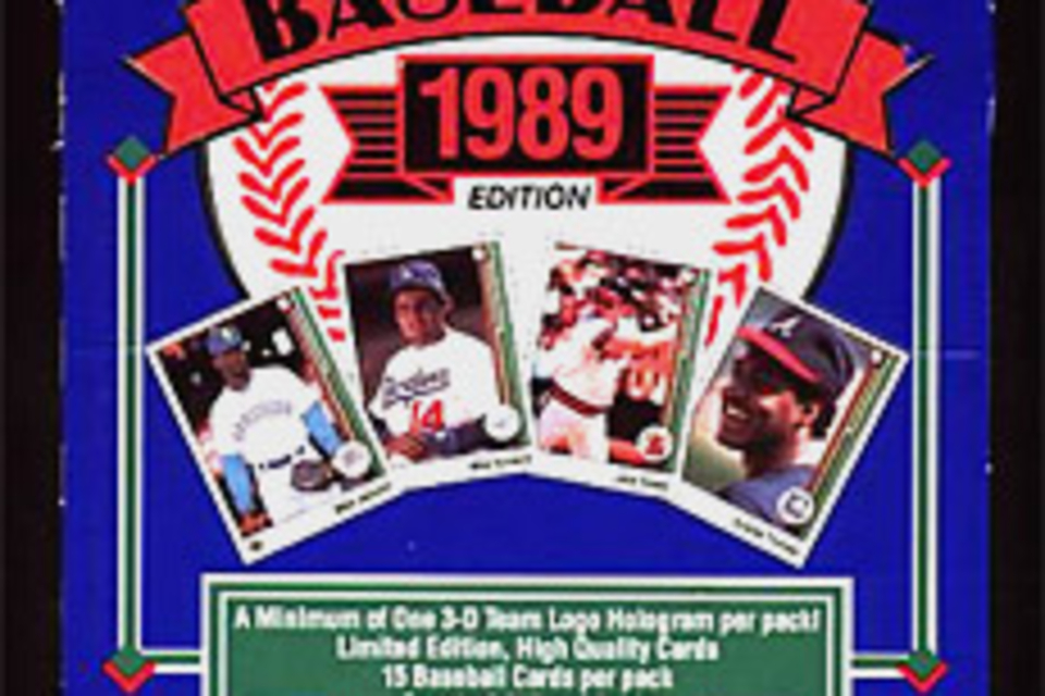 1989 Upper Deck Baseball Wax Box 1989 Upper Deck Baseball Wax Box