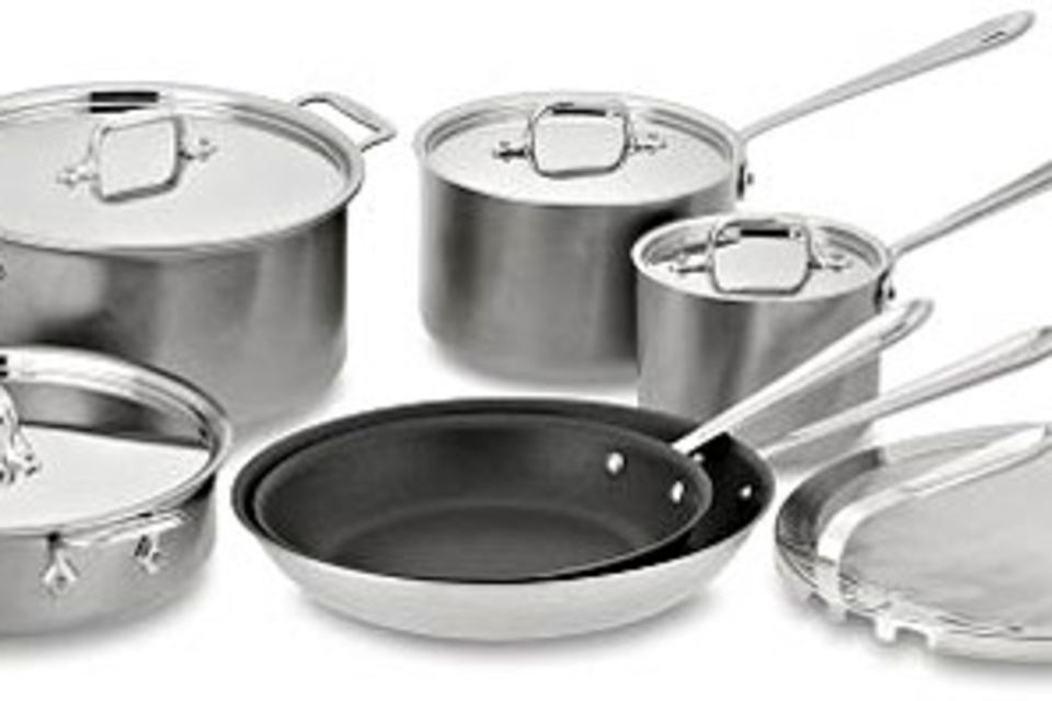 All-Clad Brushed Stainless-Steel Nonstick Cookware All-Clad Brushed Stainless-Steel Nonstick Cookware