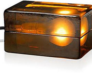 Amber Block Lamp