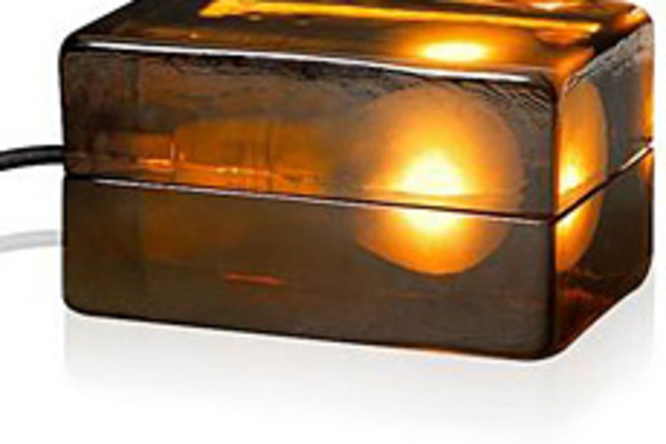 Amber Block Lamp Amber Block Lamp
