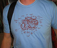 Auto Engine Diagram T-Shirt