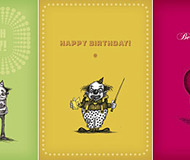 Bald Guy Greeting Cards