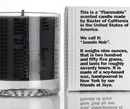 Baxter Flammable Candles