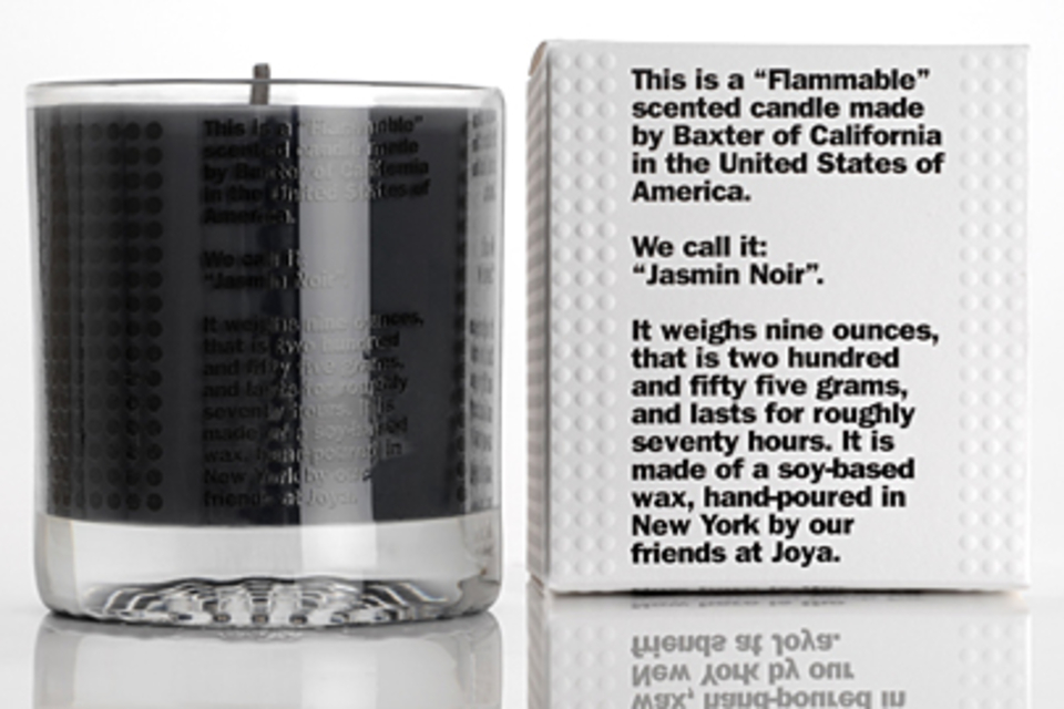 Baxter Flammable Candles Baxter Flammable Candles