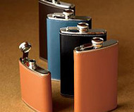 Belden Leather Flask