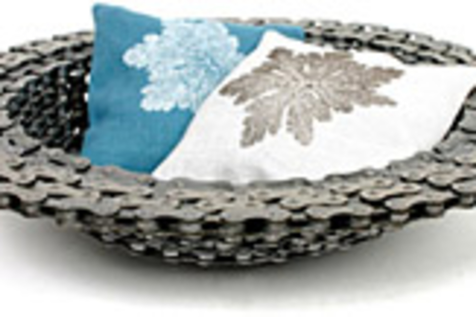 Recycled Bicycle Chain Bowl Recycled Bicycle Chain Bowl