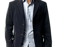 Banana Republic Brushed twill pinstripe blazer