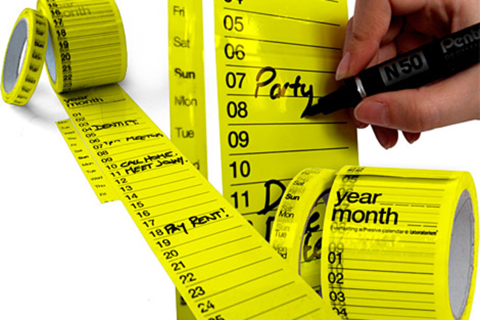 Calendar Tape Calendar Tape