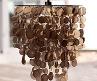 Capiz Circles Pendant Lamp