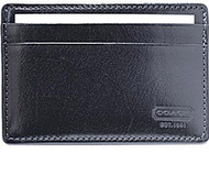 Coach Water Buffalo Slim Wallet