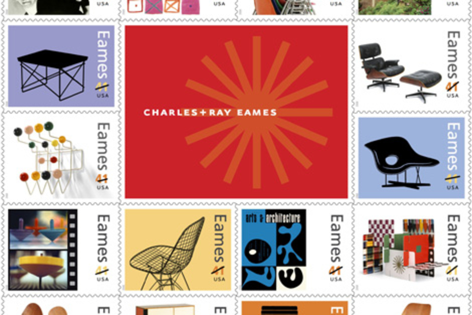 Charles & Ray Eames Postage Stamps Charles & Ray Eames Postage Stamps