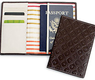 Embossed Passport Wallet