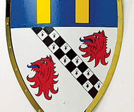 Hand Painted Family Crest Shield
