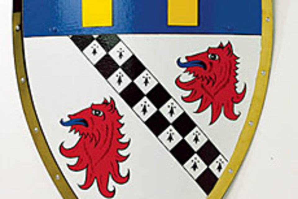Hand Painted Family Crest Shield Hand Painted Family Crest Shield