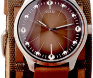 Guess Brushed Buffalo Cuff Watch