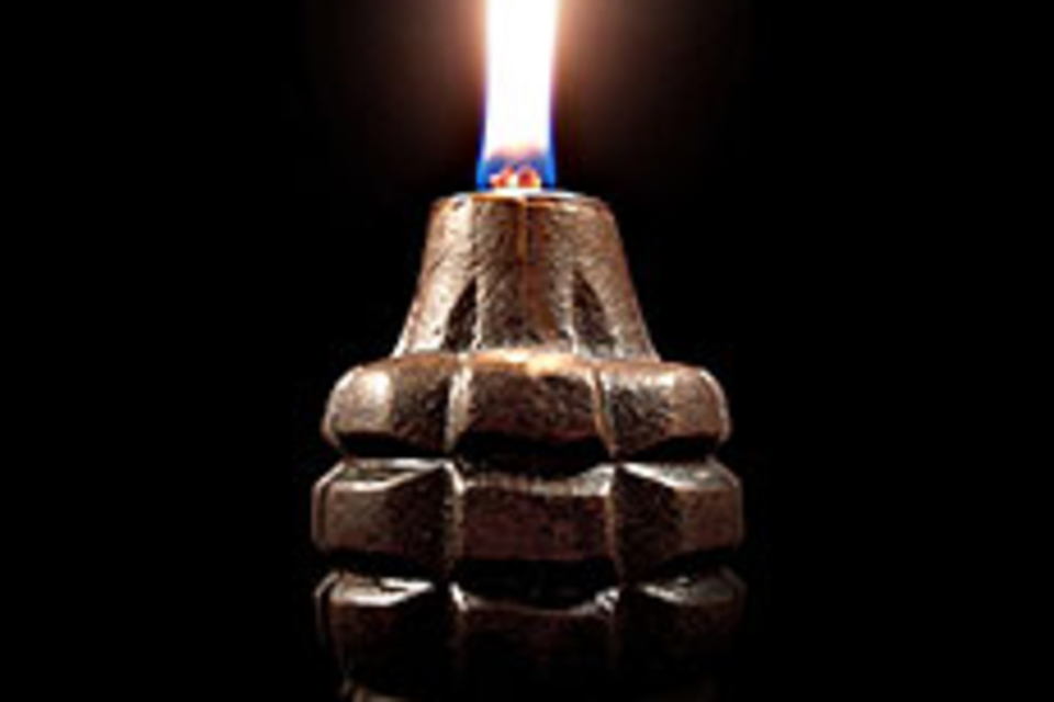 Hand Grenade Oil Lamp Hand Grenade Oil Lamp