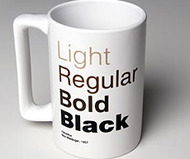 Helvetica Coffee Mug