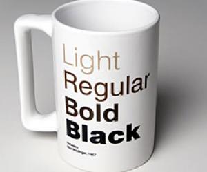 Helvetica Coffee Mug