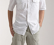 Juicy Couture Military Oxford Shirt & Linen Cargo Pants