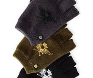 Juicy Couture Skull Fingerless Gloves