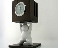 Kung Fu Kids Clock & Card Holder