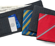 Recycled Necktie & Suit Wallet