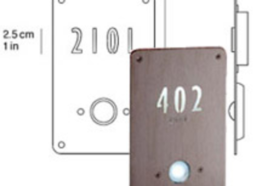 Illuminated Doorbell & House Numbers Illuminated Doorbell & House Numbers