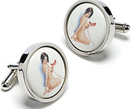 Pin-up Girl Cufflinks