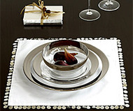 Platinum-Banded Dinnerware