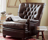 Pottery Barn Russell Leather Armchair