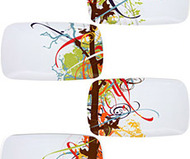 Ribbons & Boughs Plate Set