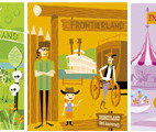 Disneyland Mini Matted Prints by SHAG