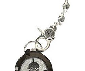 Swarovski Skull Pocket Watch