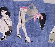 Tattoo Pin-Up Girl Towels