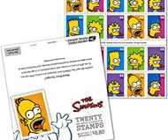 The Simpsons Postage Stamps