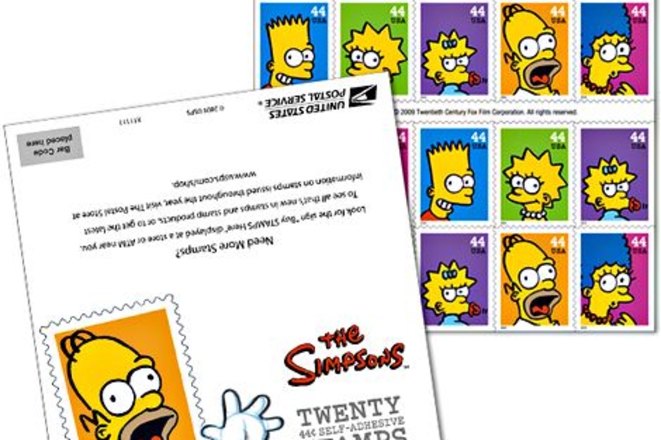 The Simpsons Postage Stamps The Simpsons Postage Stamps