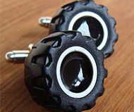 Toy Wheel & Tire Cufflinks
