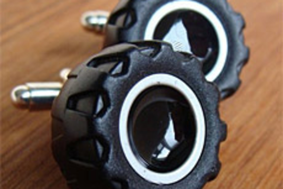 Toy Wheel & Tire Cufflinks Toy Wheel & Tire Cufflinks