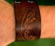 Tooled Leather Cuff