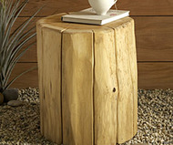 Natural Tree-Stump Side Table