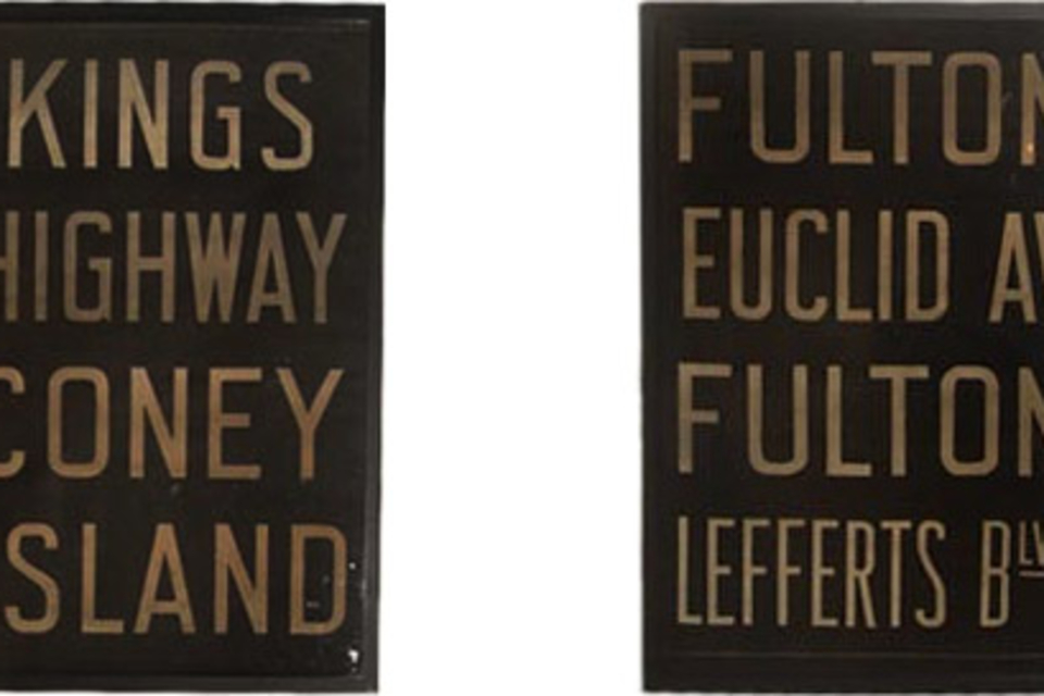 Vintage New York Subway Signs Vintage New York Subway Signs