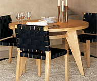 West Elm Round Table with Angled Legs