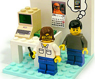 PodBrix Young Woz and Jobs Playset