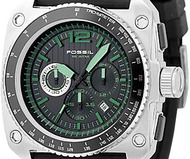 Fossil Green Dial Chronograph Watch