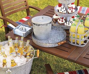 Galvanized Steel Serving Pieces