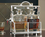 Monogram Locking Caddy & Decanters