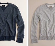 J.Crew Sueded Fleece Crewneck Pullover