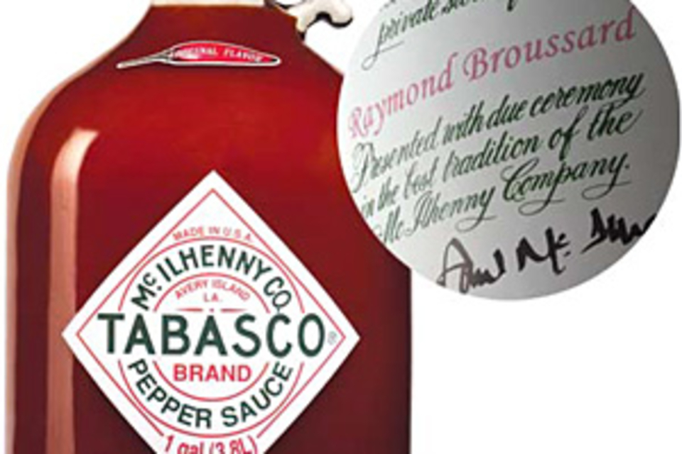 Tabasco Personalized Gallon Jugs Tabasco Personalized Gallon Jugs