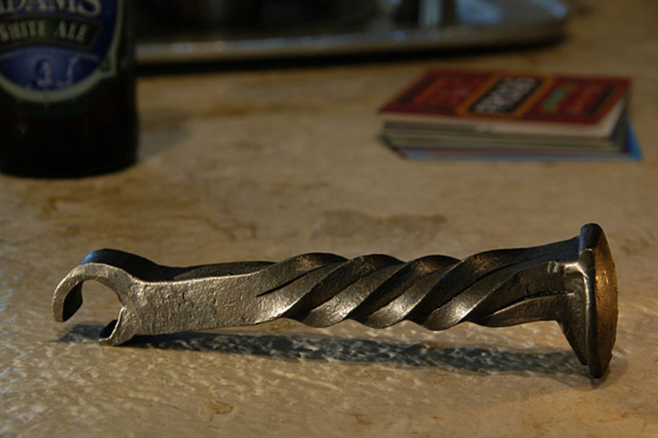 Railroad Spike Bottle Opener Railroad Spike Bottle Opener