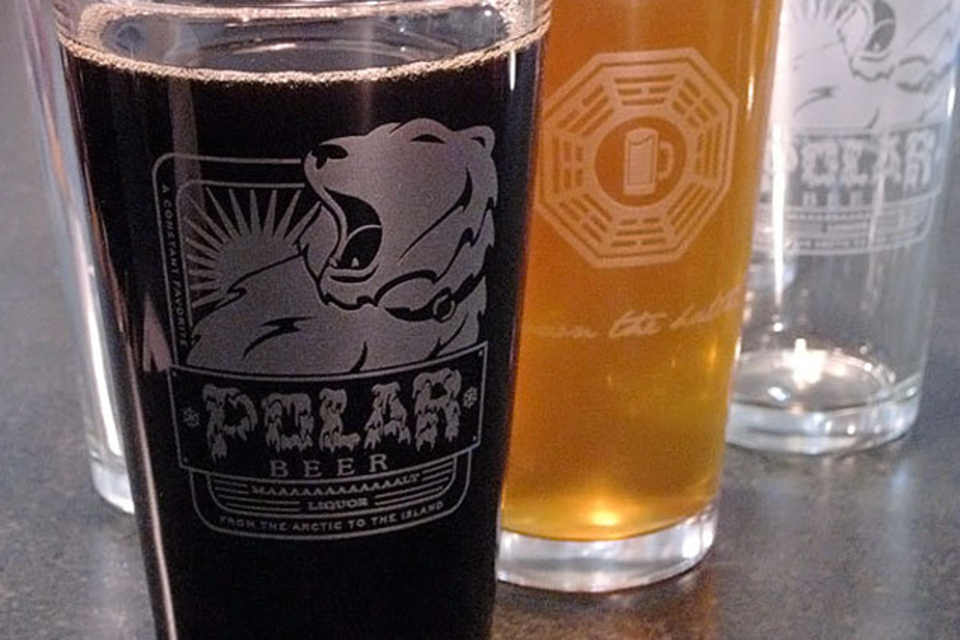Polar Beer Pint Glass Polar Beer Pint Glass